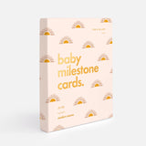 Baby Milestone Cards Boho with Gold