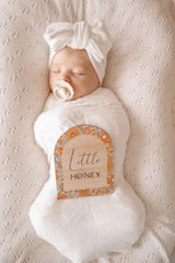 Honey Floral ‘Little Honey’ Birth Announcement